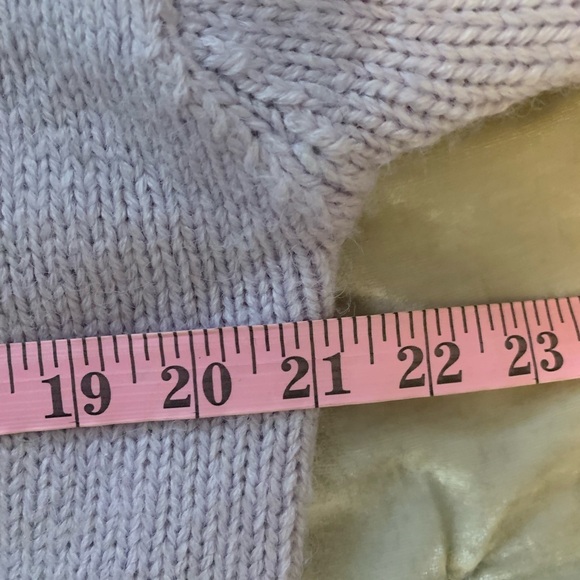 Coco Bleu purple v-neck sweater with hearts 💜 size XL EUC - Picture 5 of 7